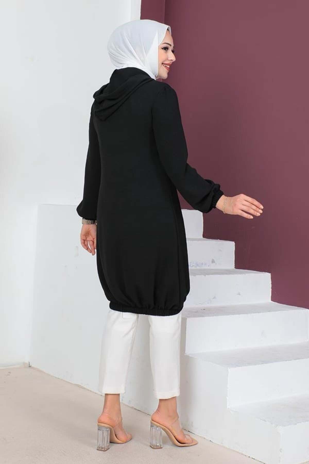 Kapüşonlu Tesettür Tunik