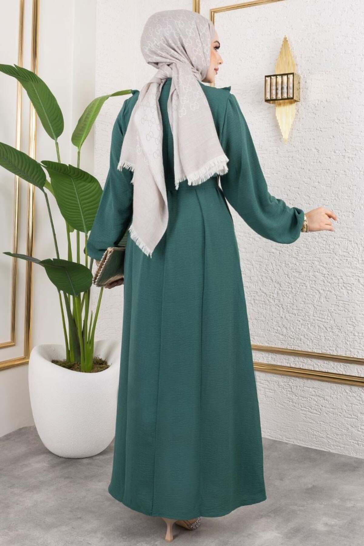 Rose Fırfırlı Aerobin Elbise