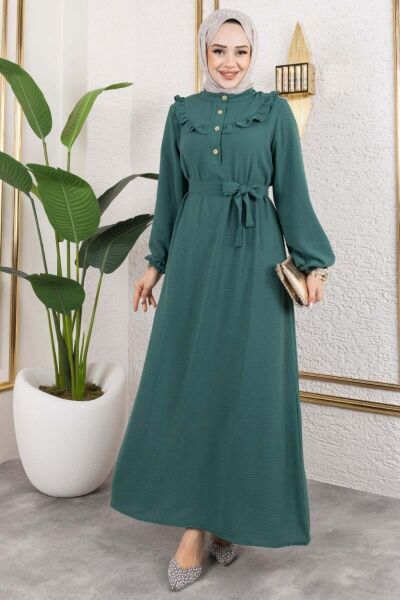 Rose Fırfırlı Aerobin Elbise