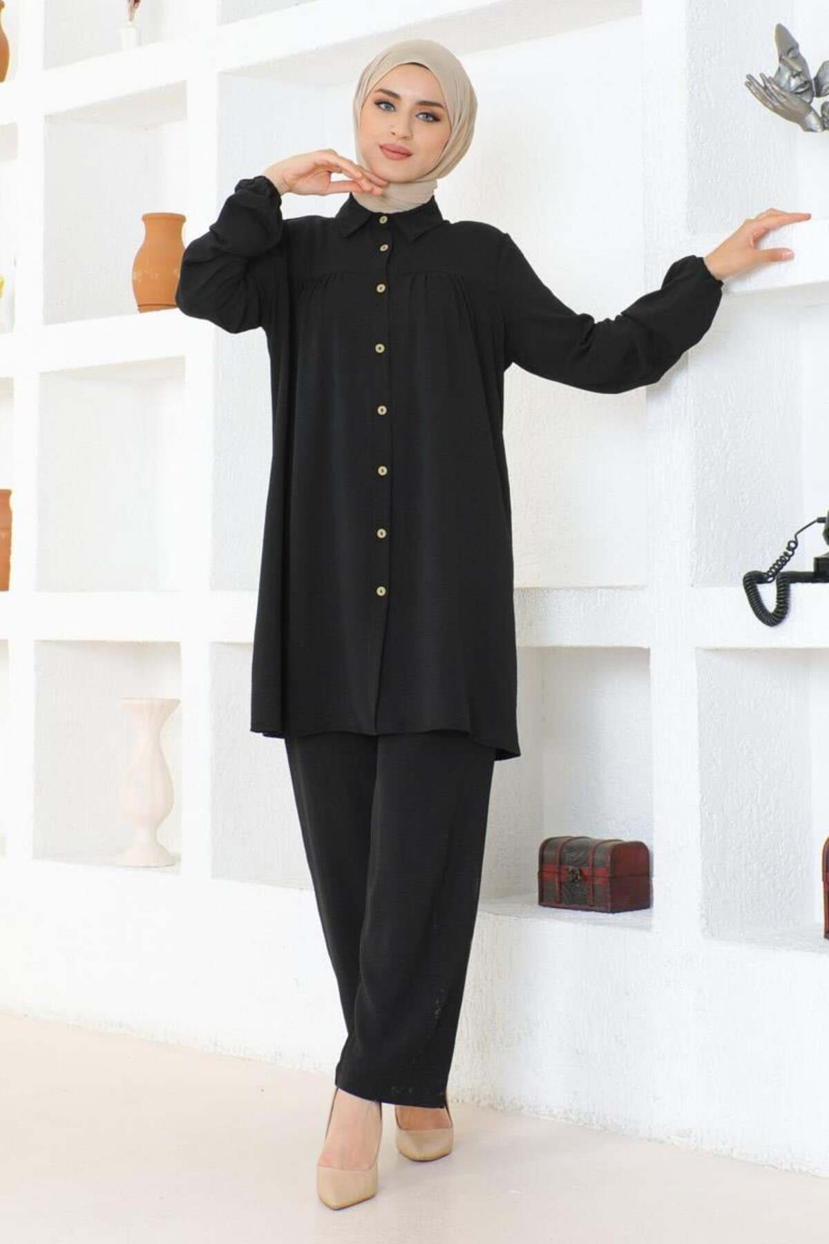 Büzgülü Aerobin Takım  SİYAH