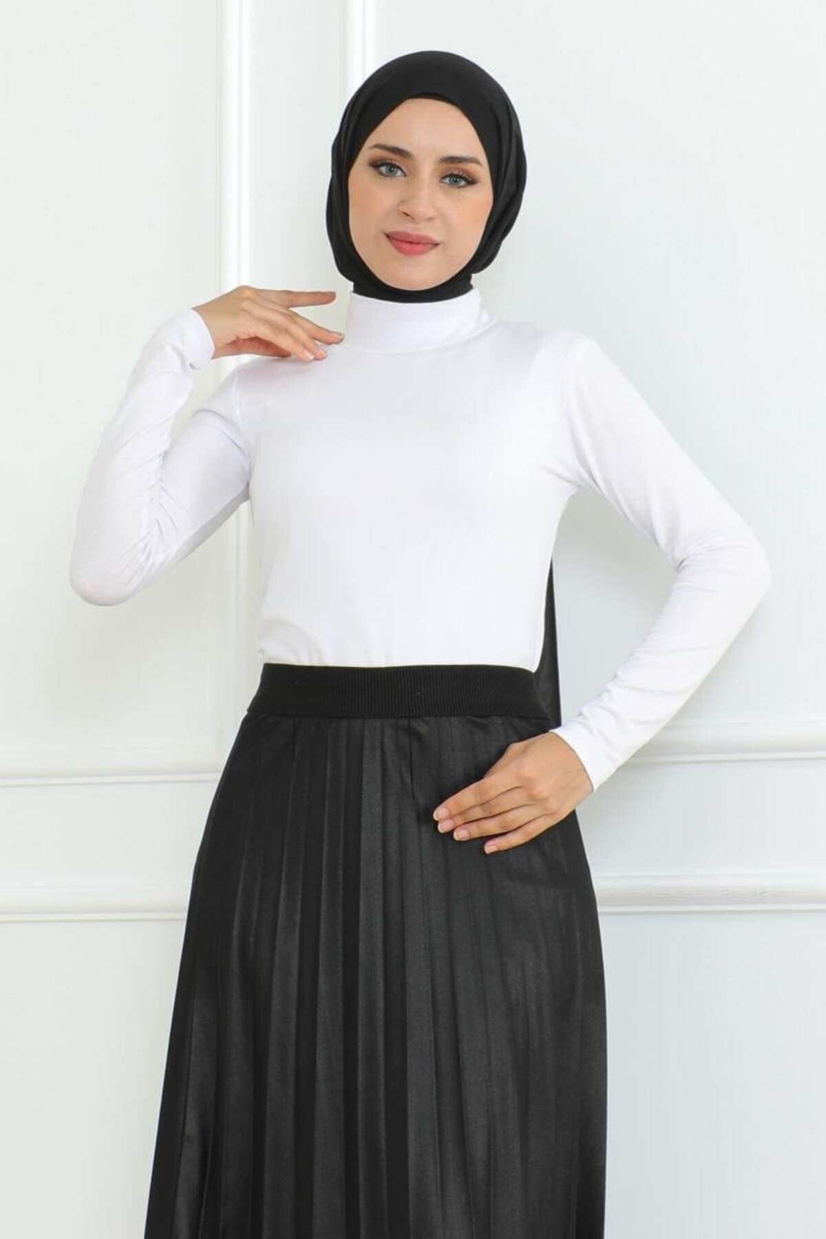 Balıkçı Yaka Uzun Kol Body