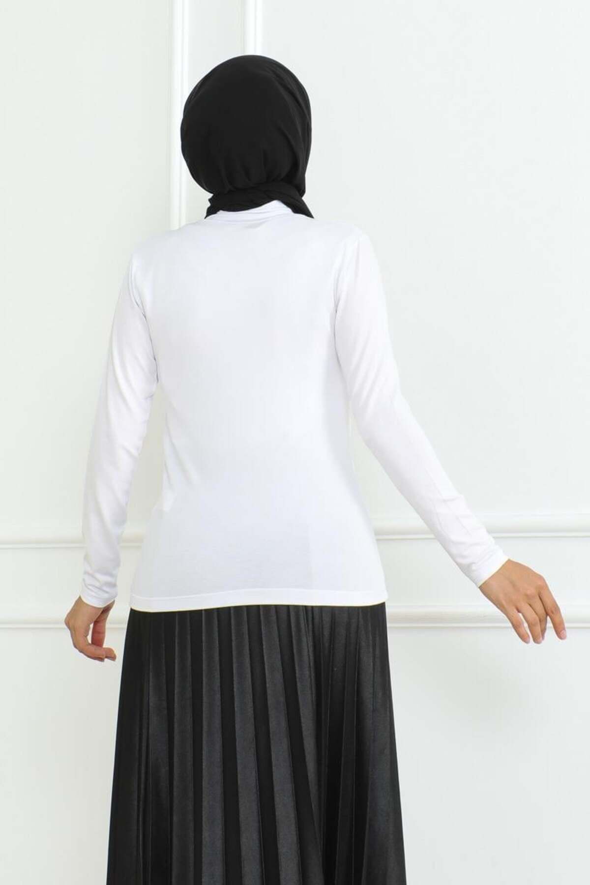 Balıkçı Yaka Uzun Kol Body