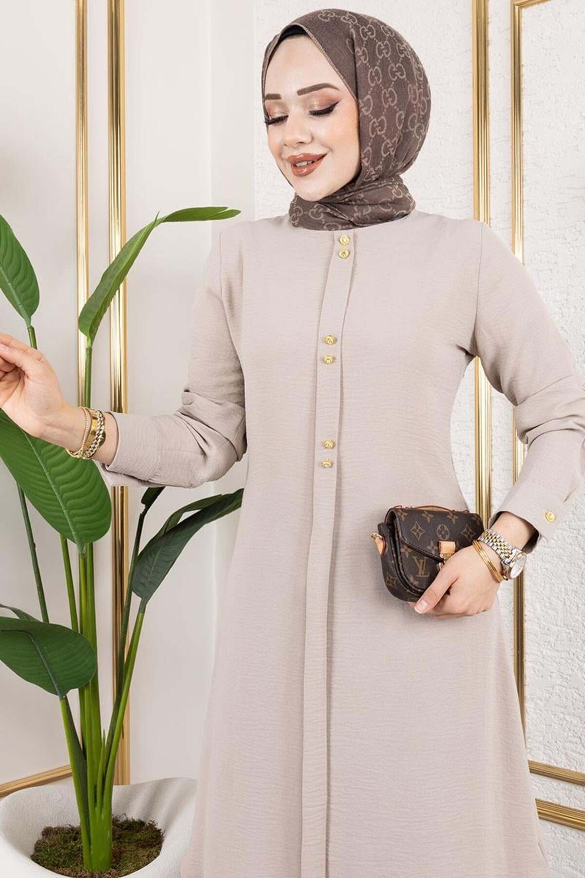 Düğme Detaylı Aerobin Tunik