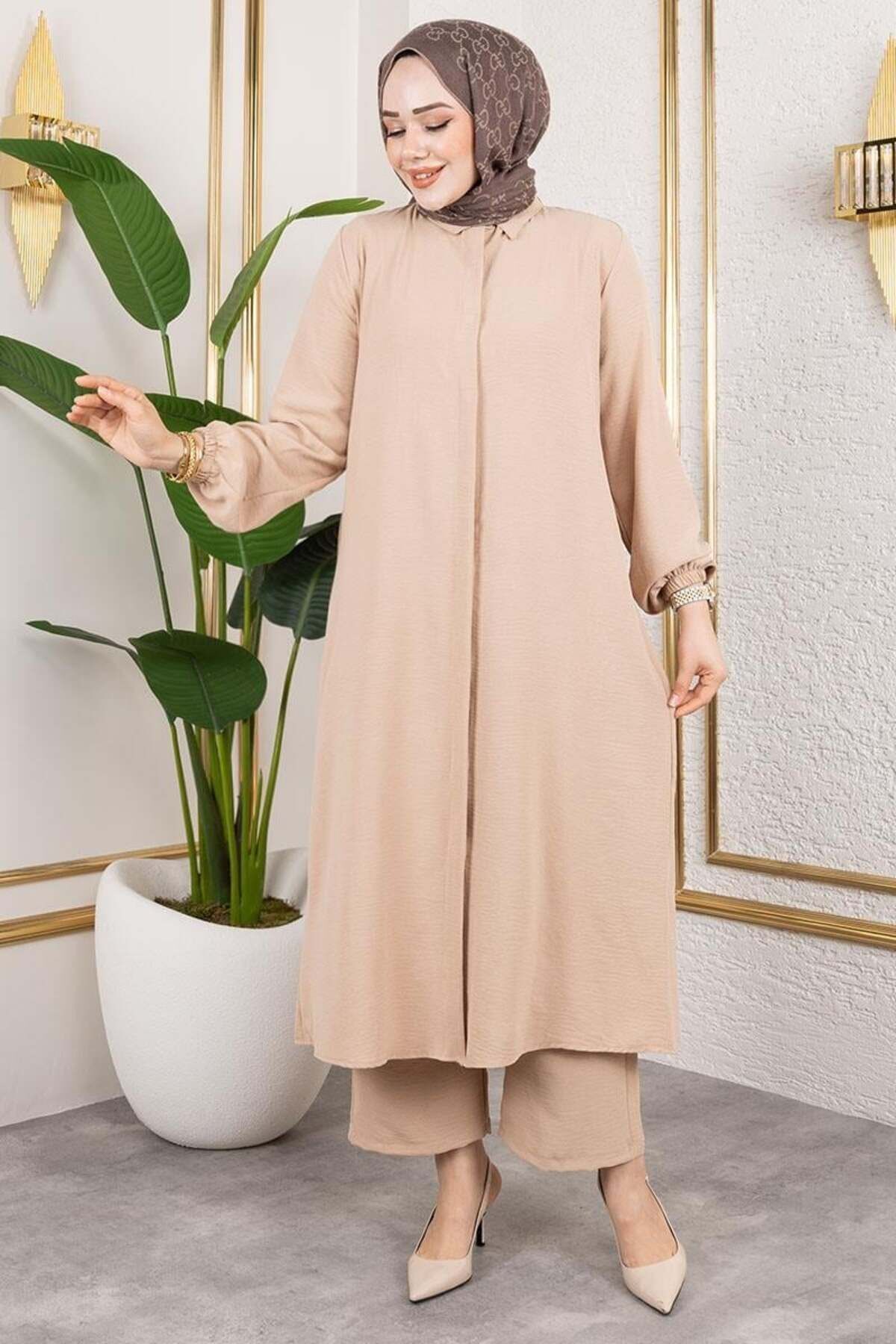 Uzun Tunikli Aerobin Takım BEJ