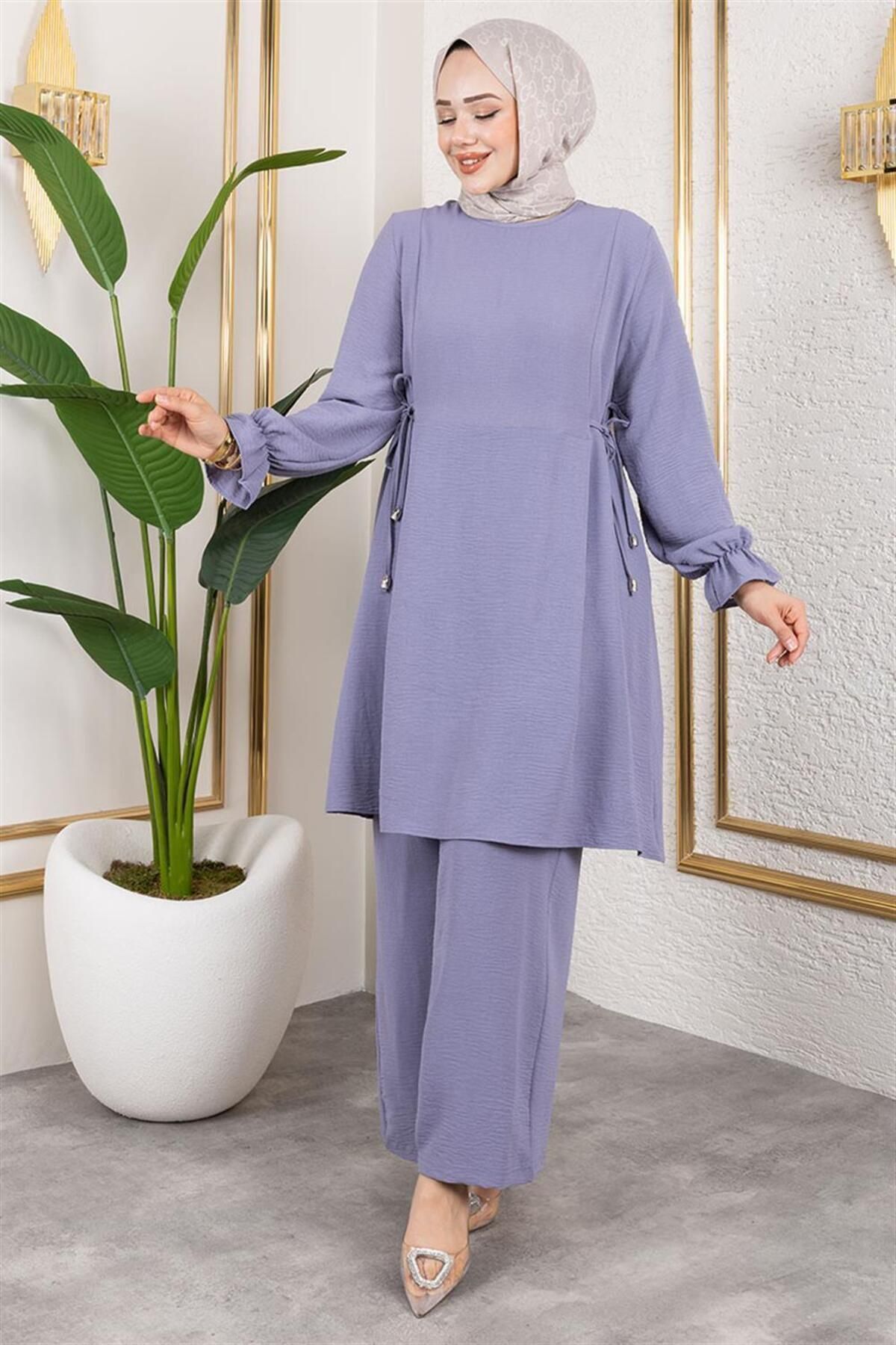 Yanları Bağcıklı Aerobin Takım GRİ