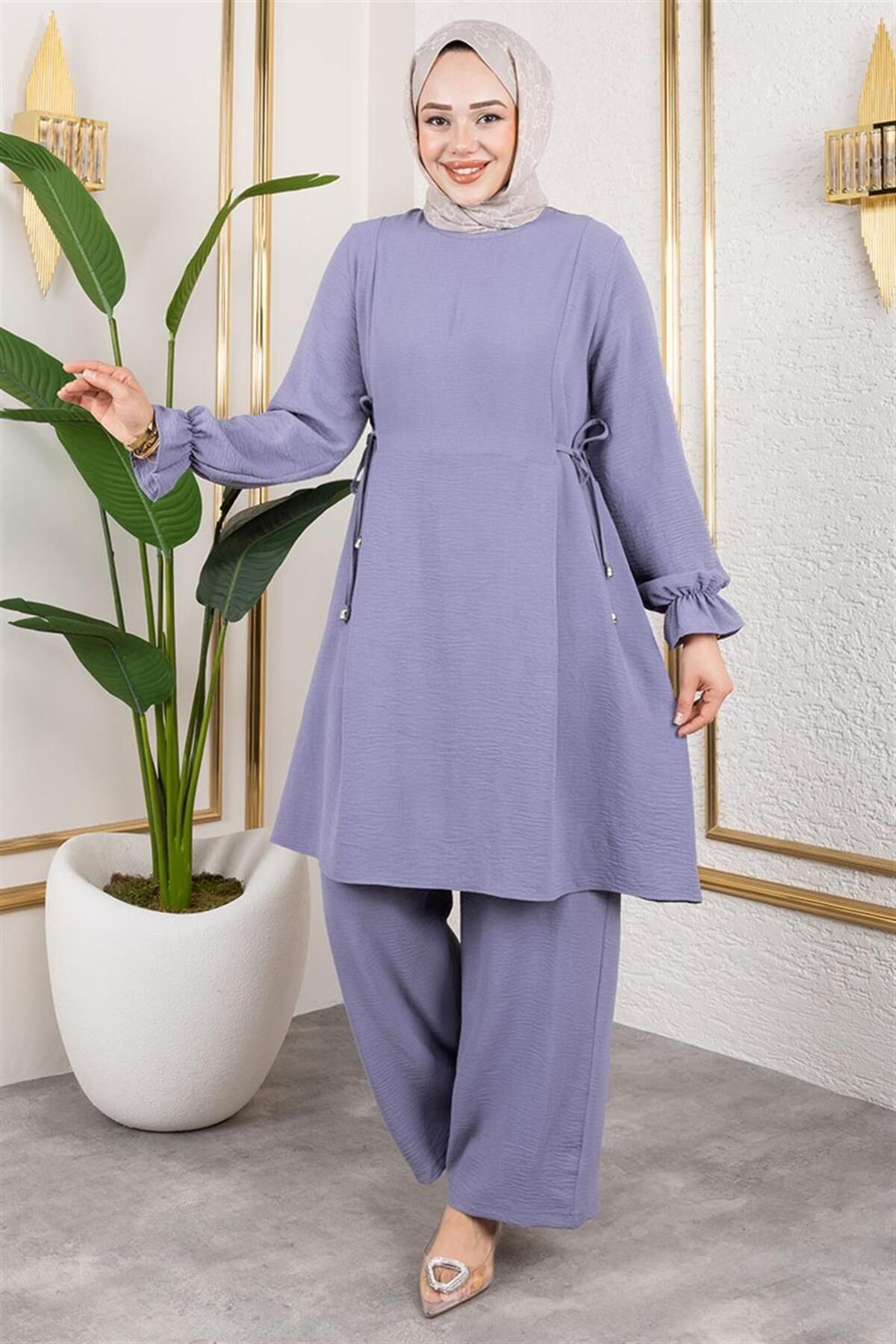 Yanları Bağcıklı Aerobin Takım GRİ