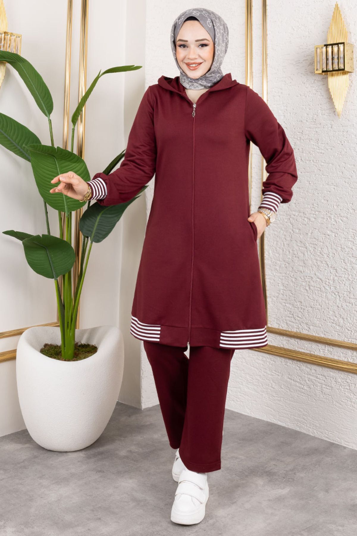 Ribana Detaylı Spor Takım BORDO