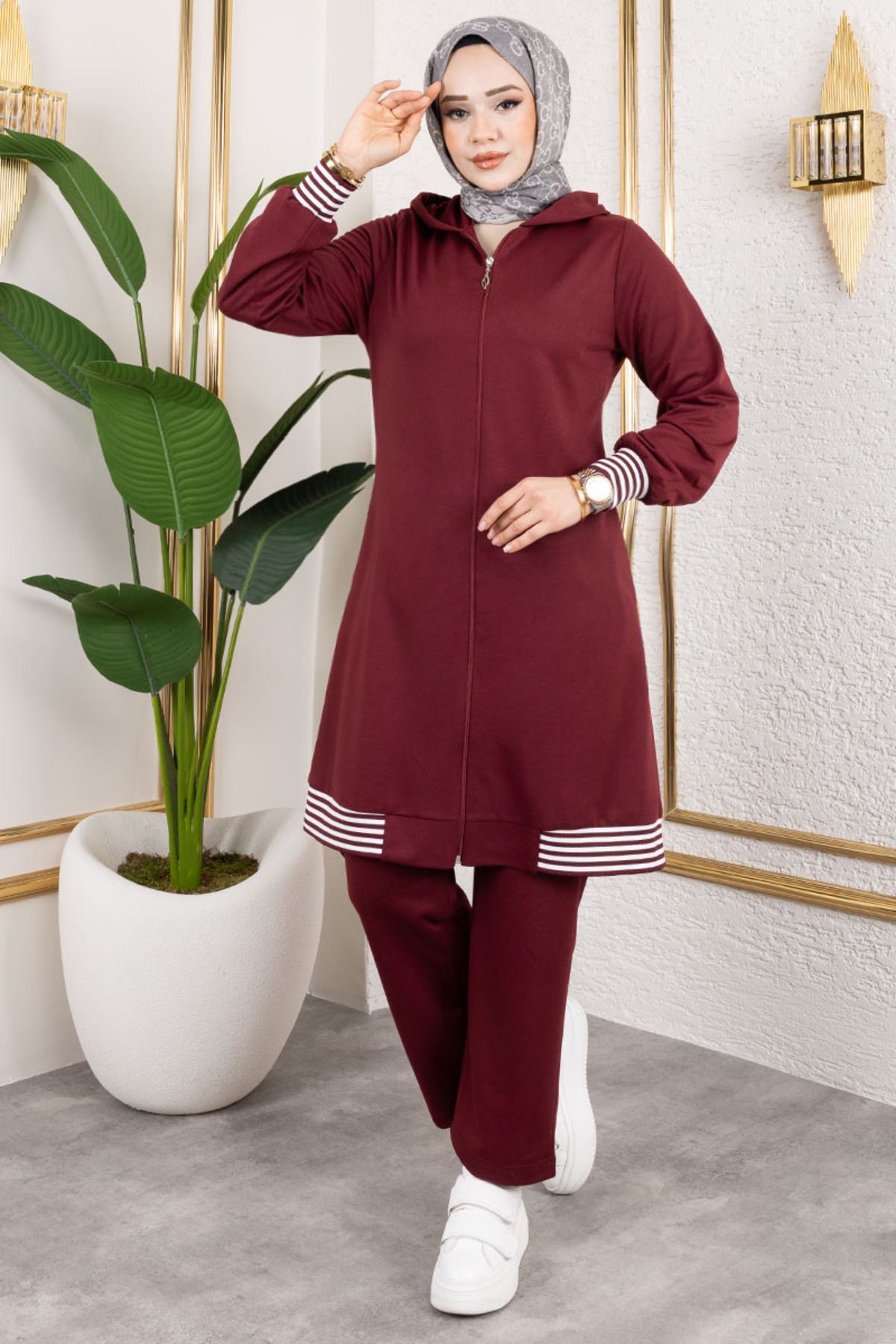 Ribana Detaylı Spor Takım BORDO