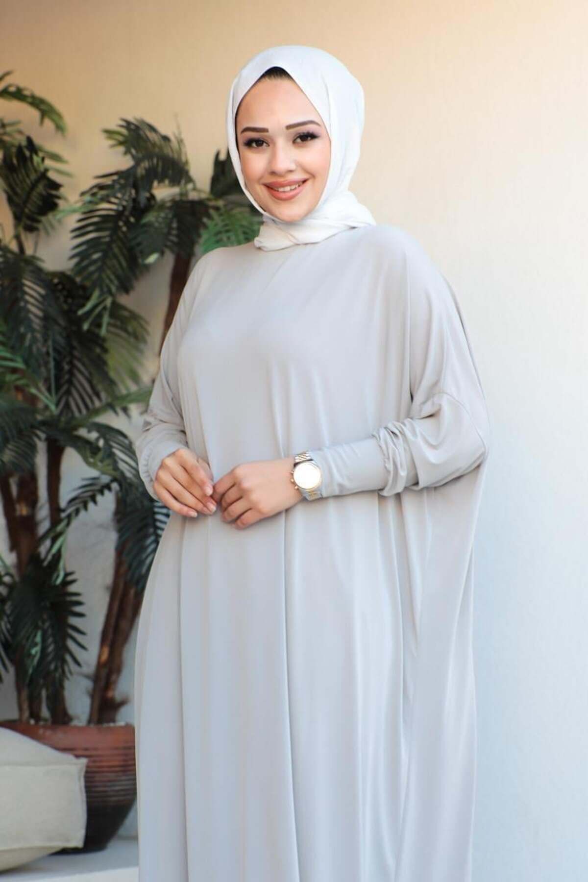 Yarasa Kol Salaş Elbise TAŞ