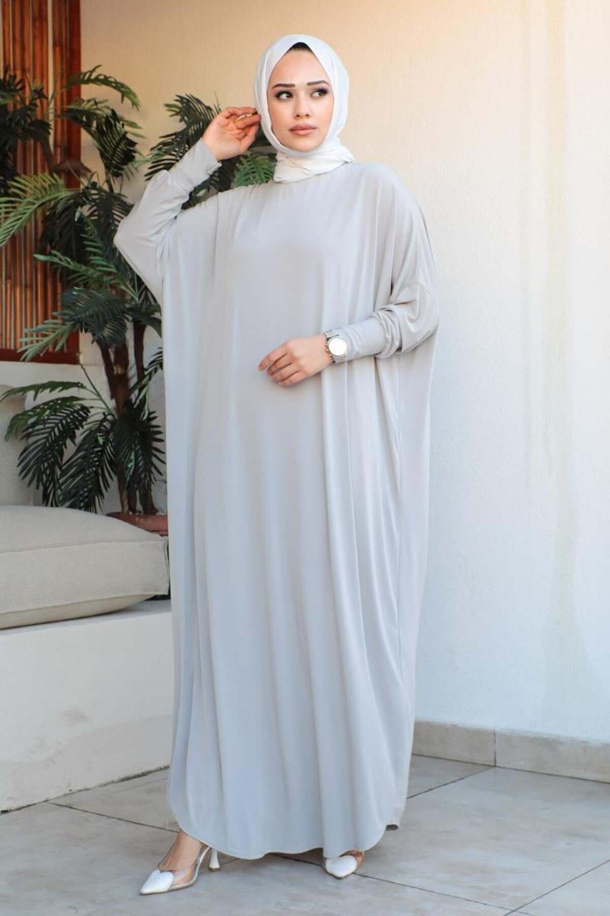 Yarasa Kol Salaş Elbise TAŞ