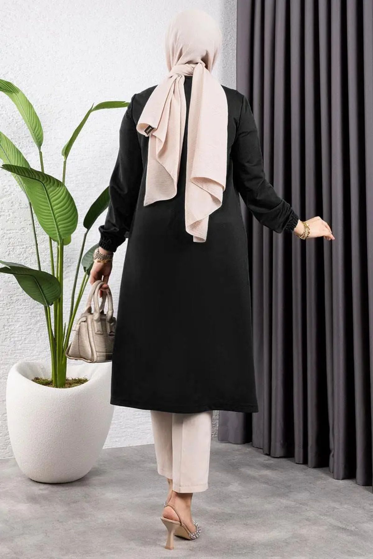 Büzgülü Tesettür Tunik