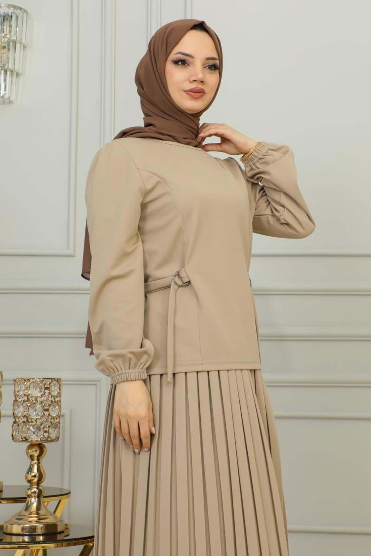 Bel Detaylı Piliseli Takım VİZON