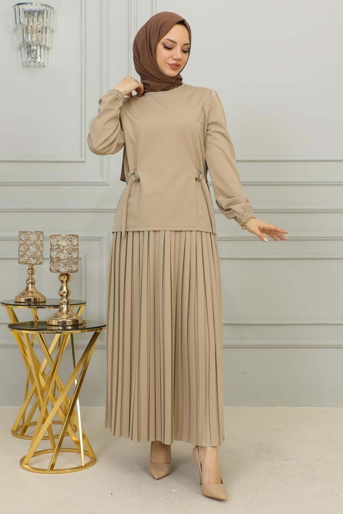 Bel Detaylı Piliseli Takım VİZON