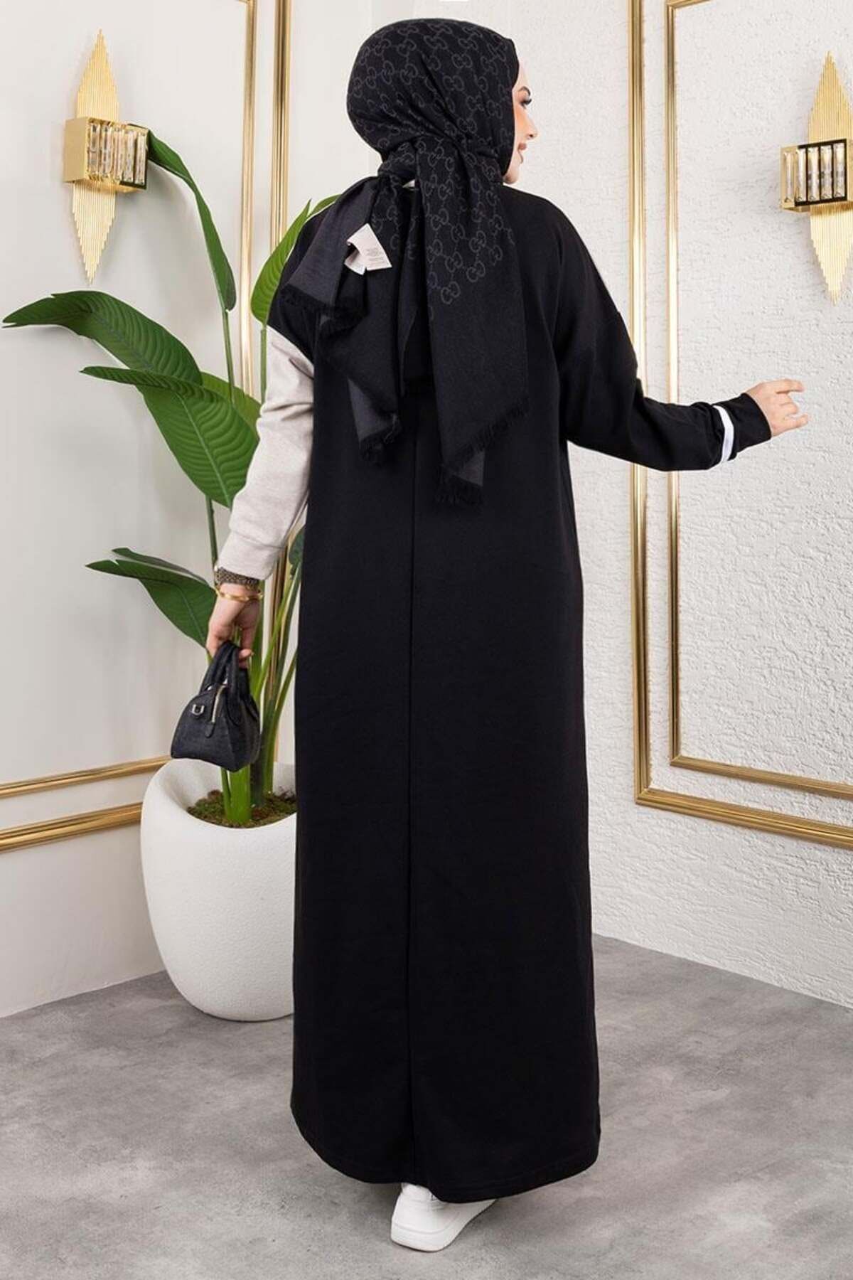 Şerit Detaylı Spor Elbise