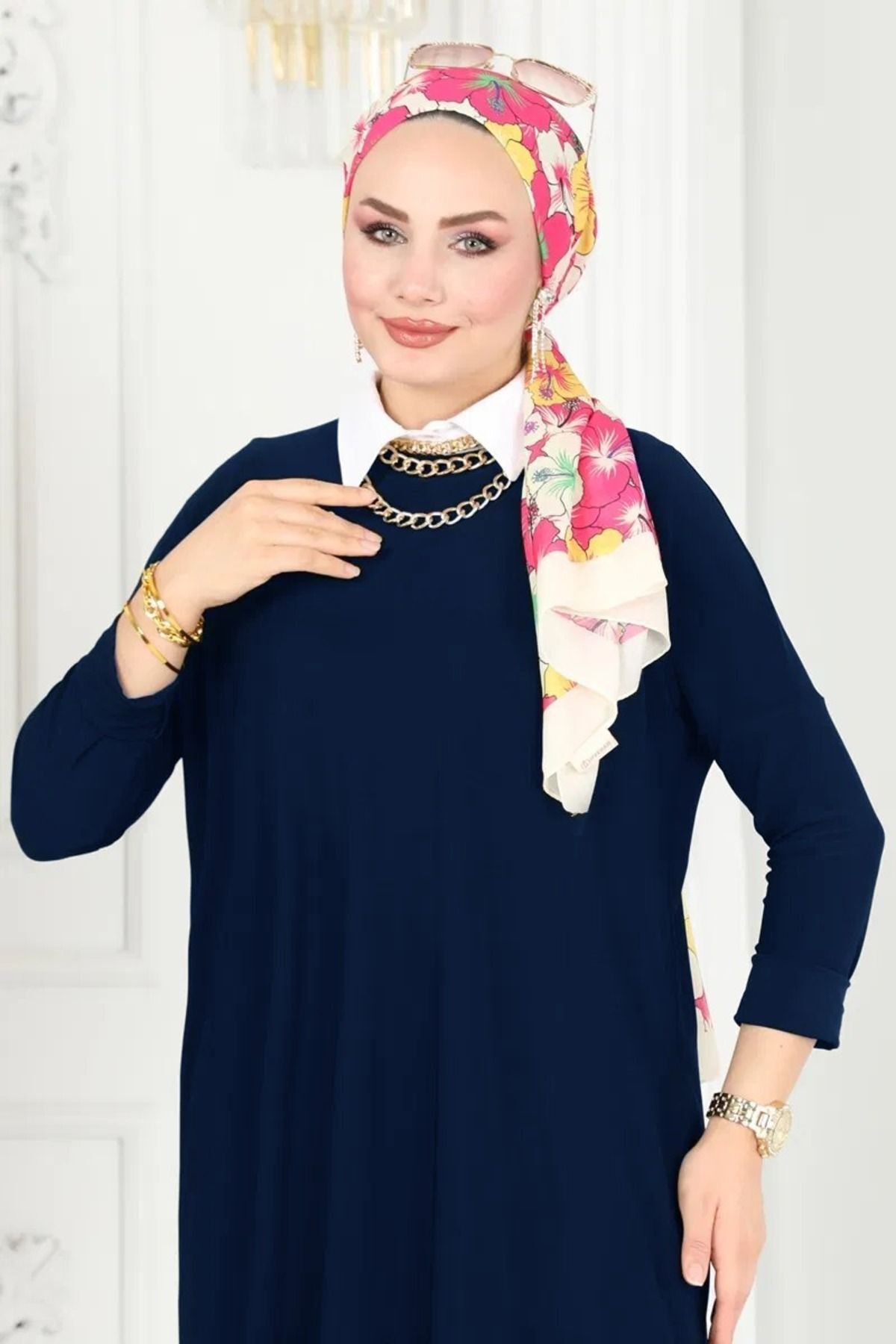 Yarasa Kol Sandy Tunik 36-38-40-42-44-46 Bedene Uygun