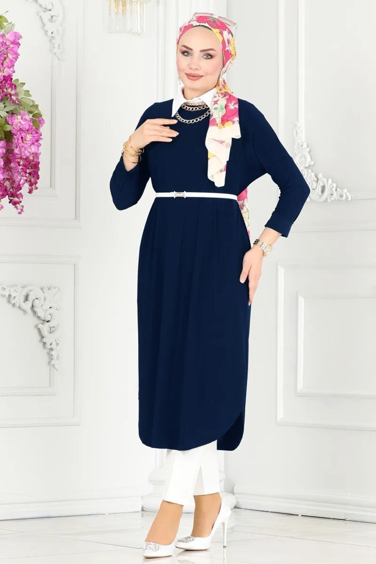 Yarasa Kol Sandy Tunik 36-38-40-42-44-46 Bedene Uygun