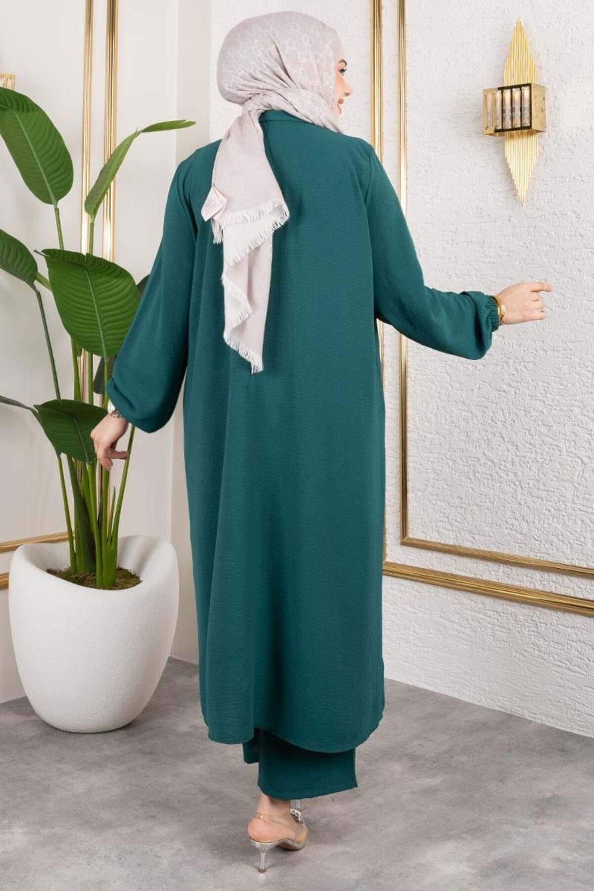 Uzun Tunikli Aerobin Takım ZÜMRÜT YEŞİLİ - ZÜMRÜT YEŞİLİ - 52