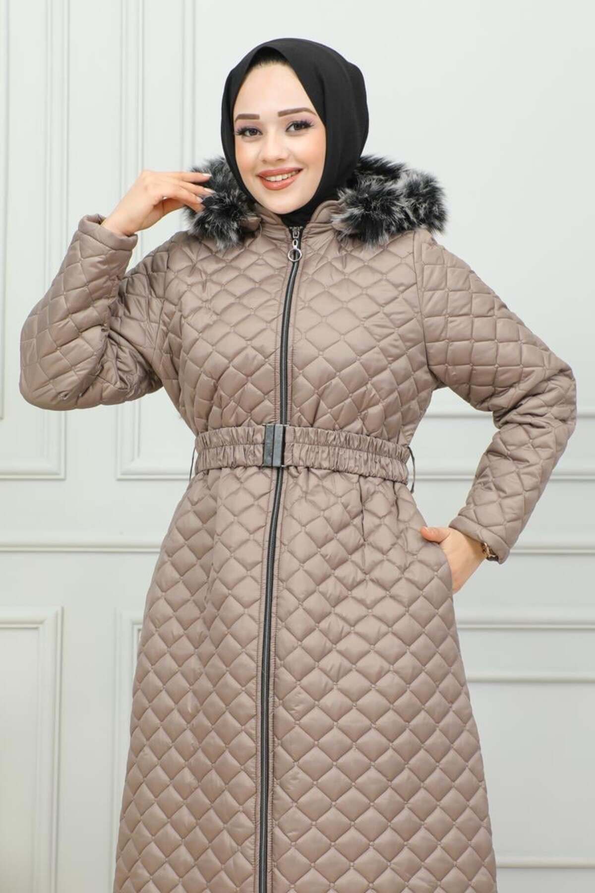 Kemerli Şişme Mont