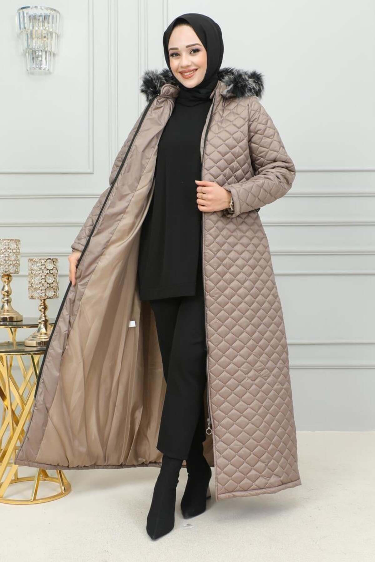 Kemerli Şişme Mont