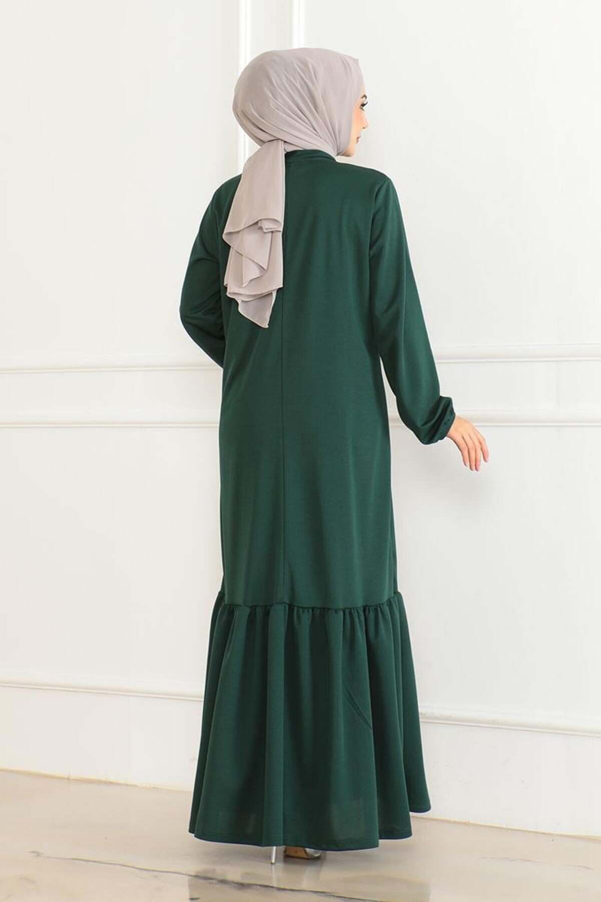 Taş Detaylı Tesettür Elbise