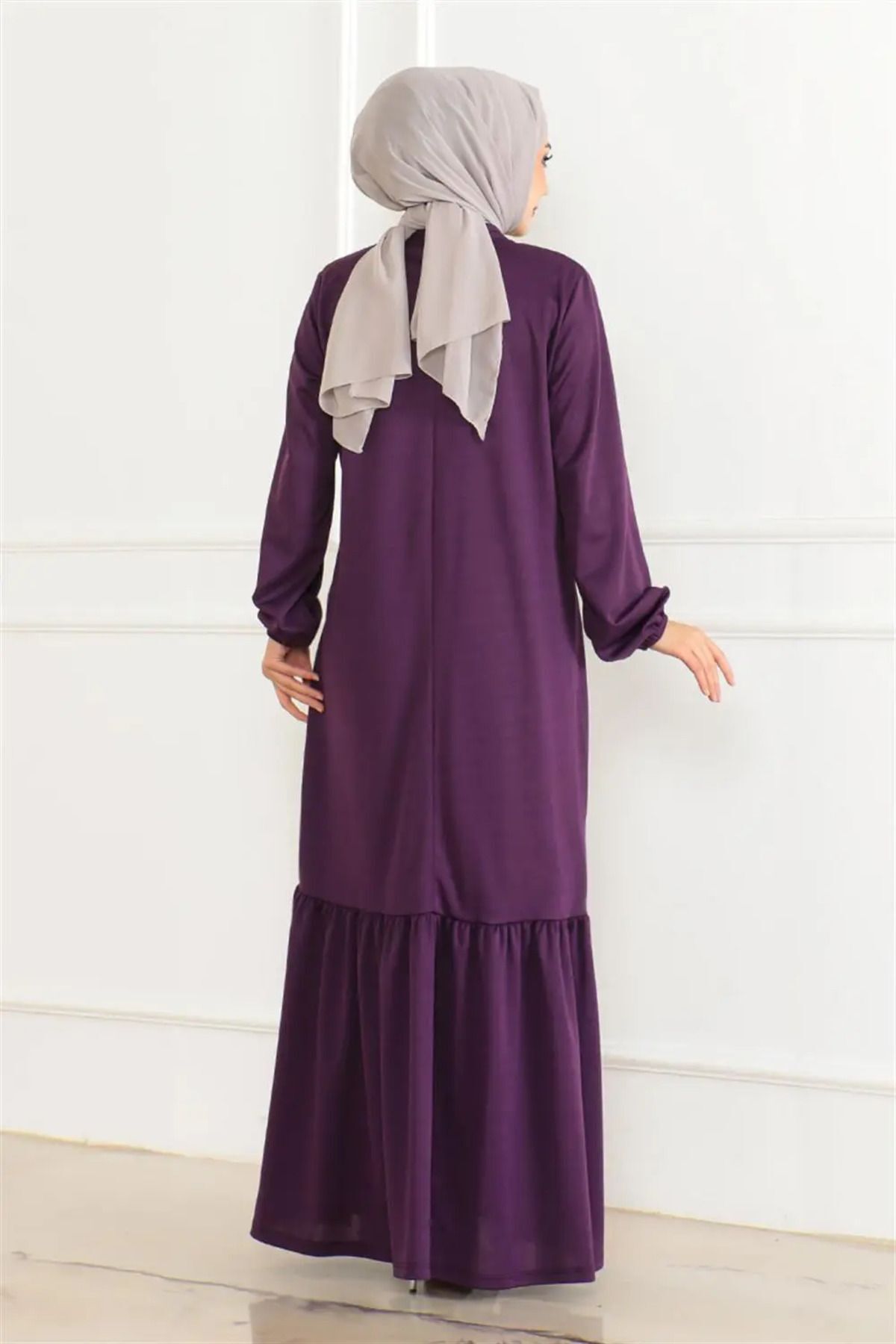 Taş Detaylı Tesettür Elbise