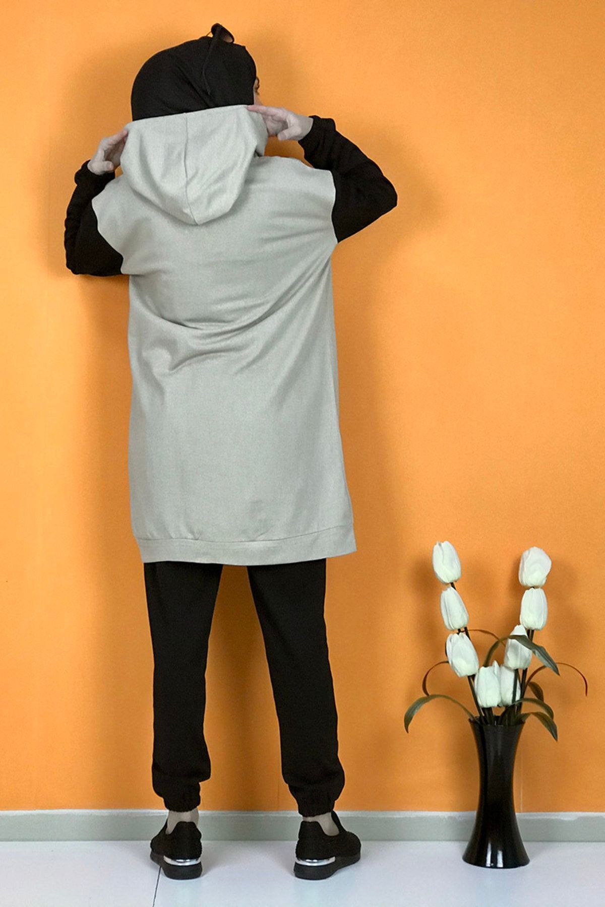 Ikili Kadın Eşofman Takım Taş siyah