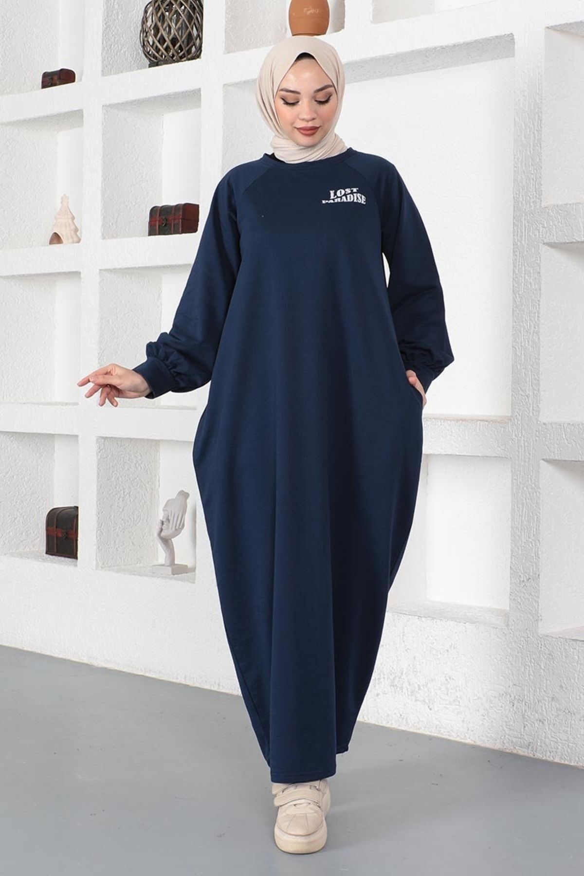 Şalvar Model Salaş Elbise Lacivert