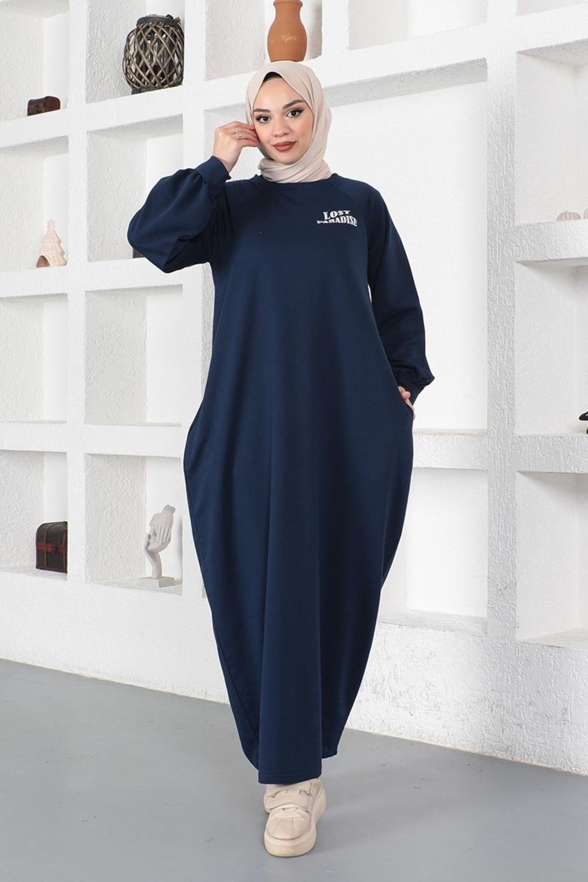 Şalvar Model Salaş Elbise Lacivert