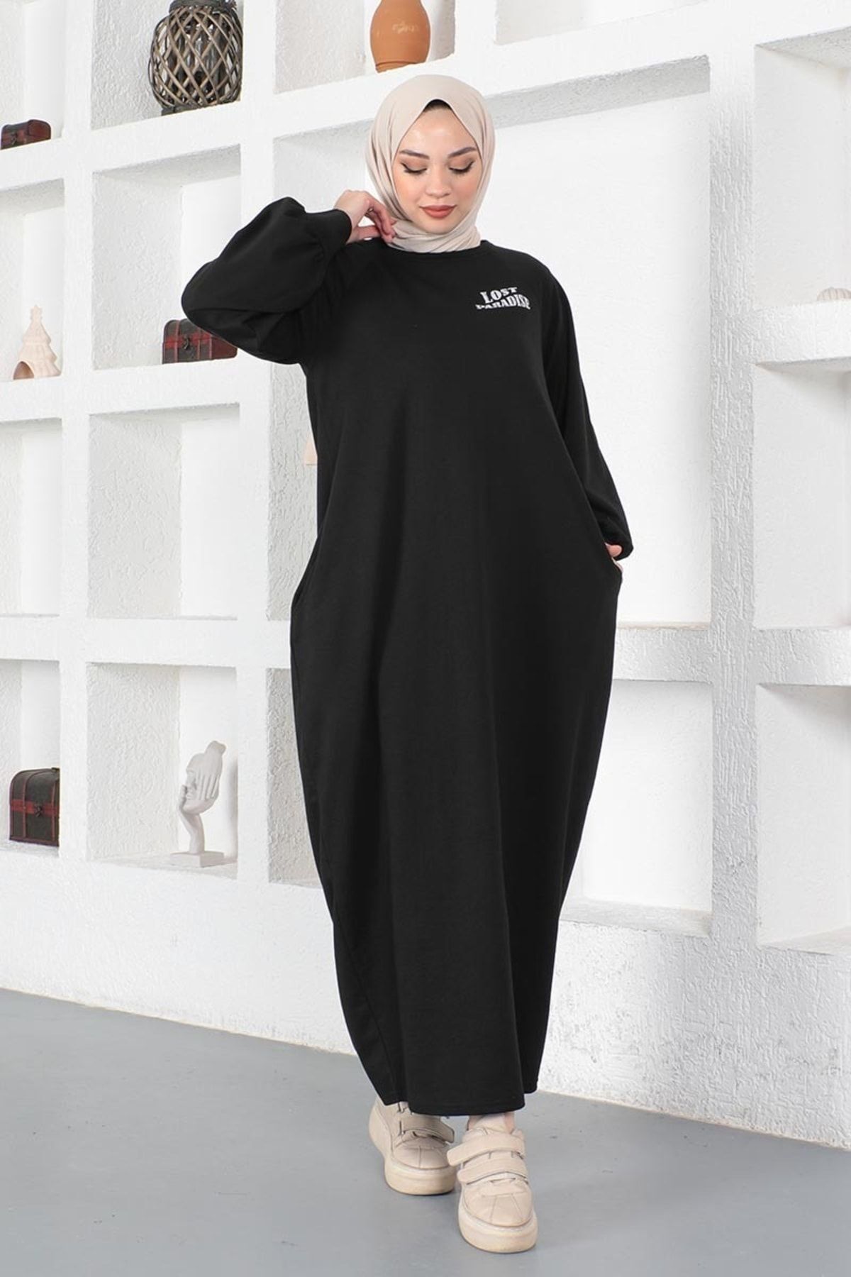 Şalvar Model Salaş Elbise Siyah