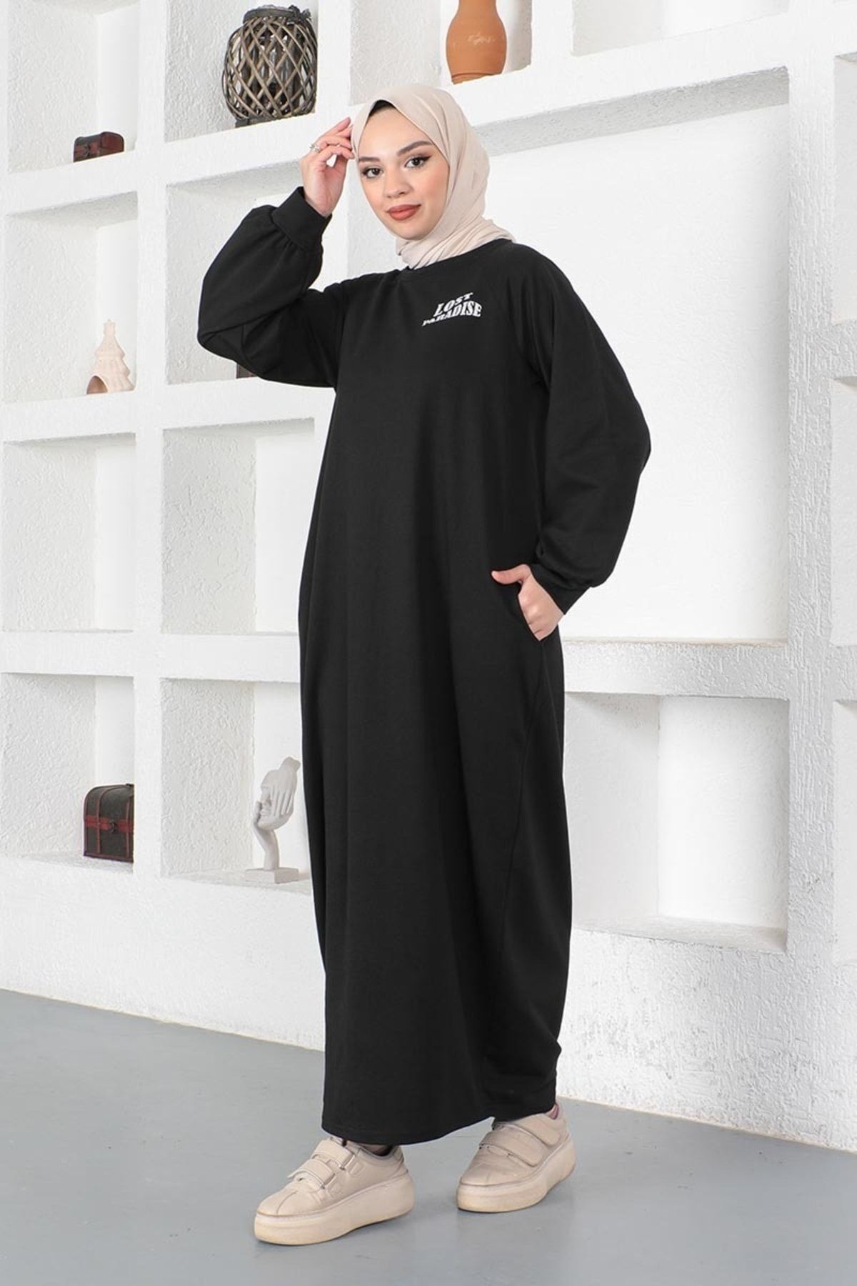 Şalvar Model Salaş Elbise Siyah