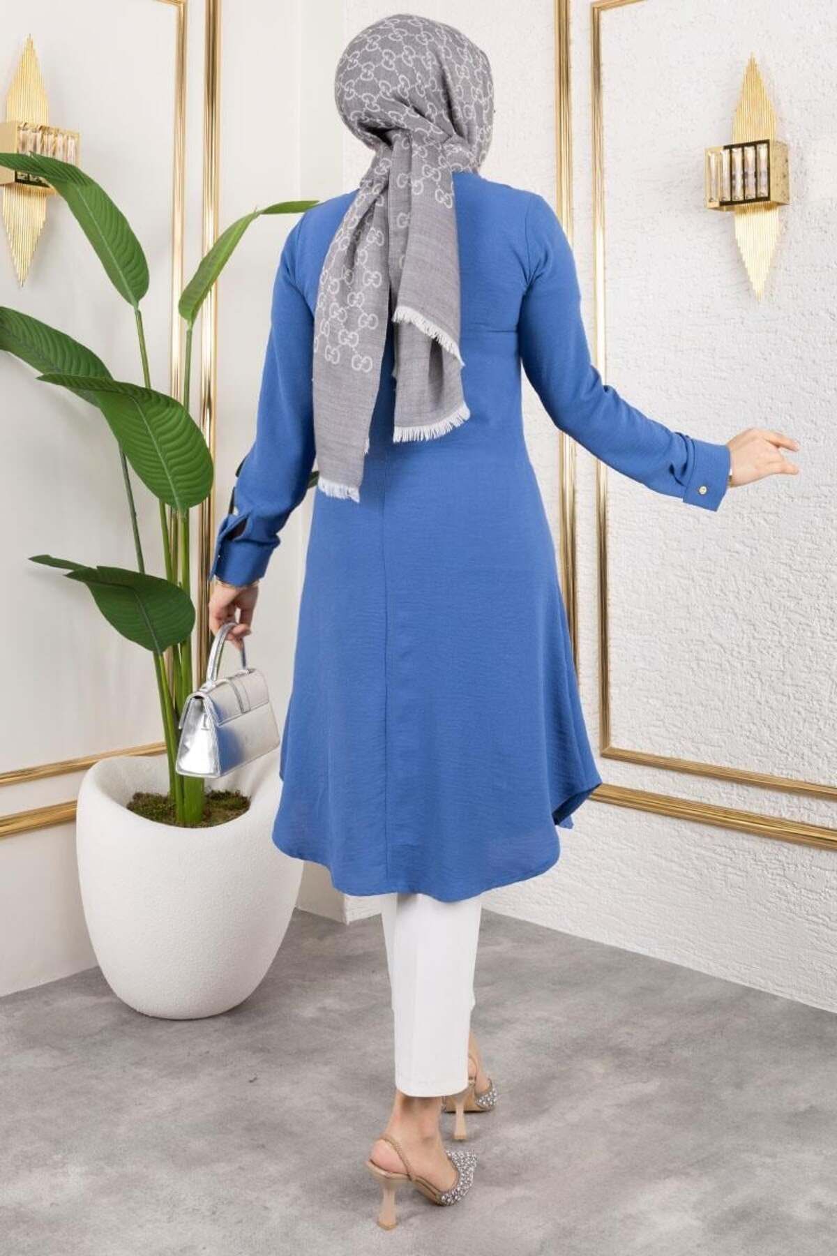 Düğme Detaylı Aerobin Tunik